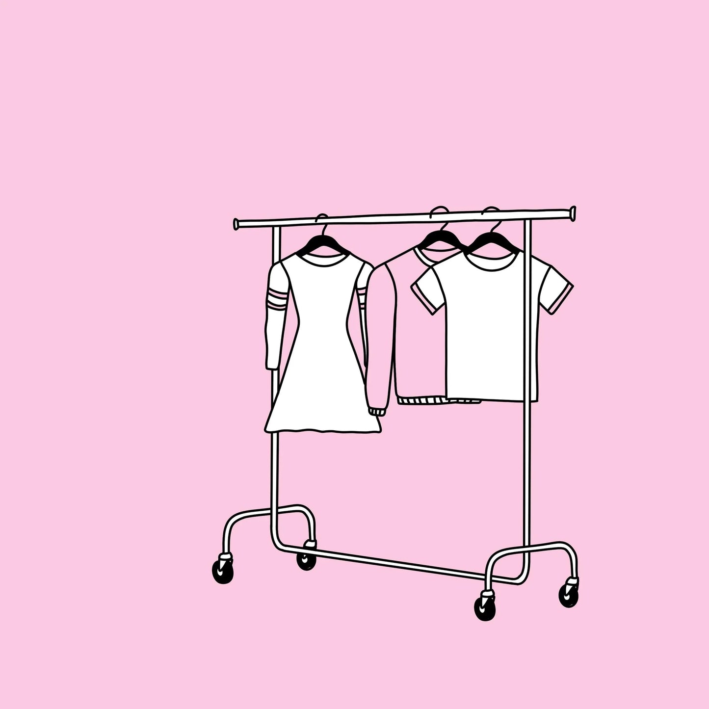 + Extra Kleiderstange (ohne Bügel) leihen