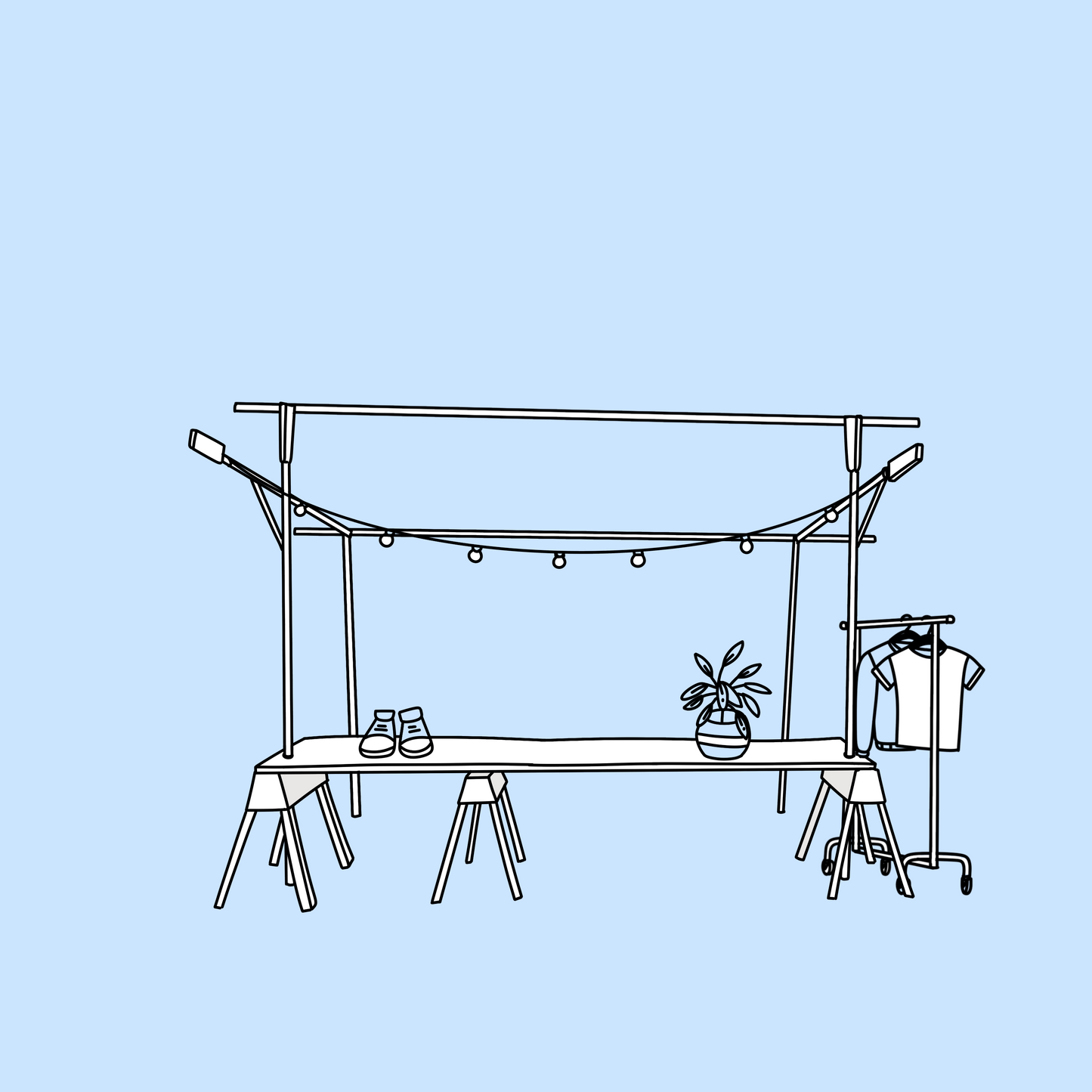 Standplatz mit Marktstand buchen